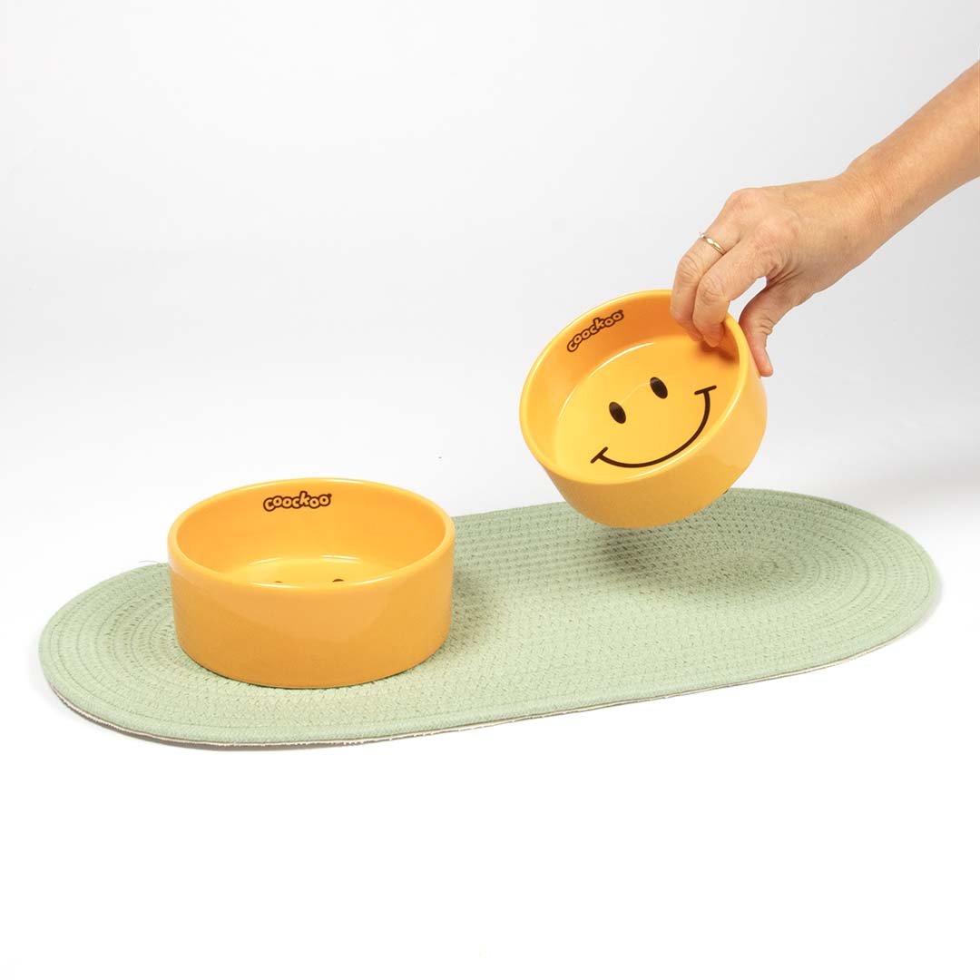 Tapis de gamelle absorbant pour chien et chat – Crumb Catcher Vert - Boutique Aux Trois Pattes