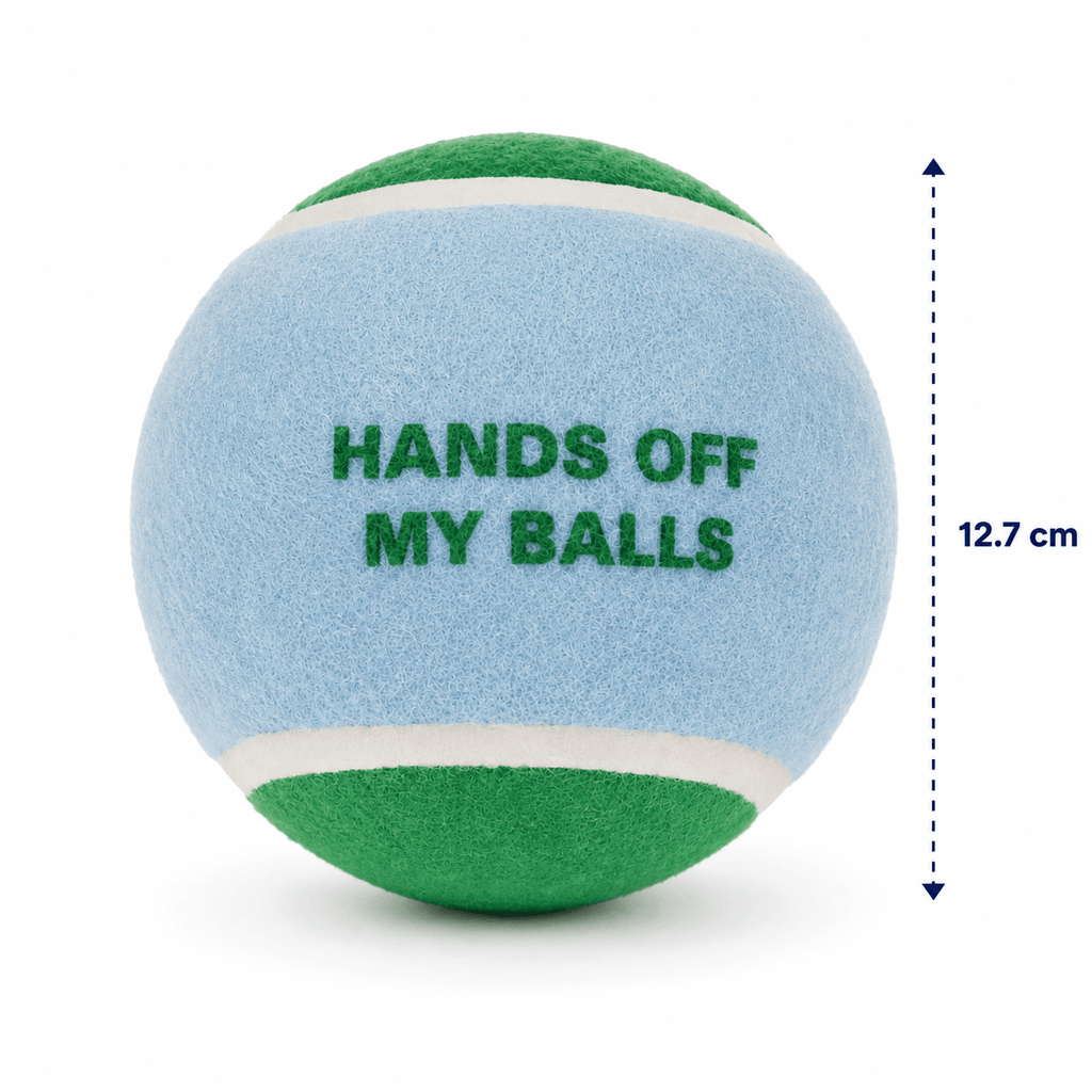 Balle de tennis XL pour chien Coockoo Hands Off – 12,7 cm - Boutique Aux Trois Pattes