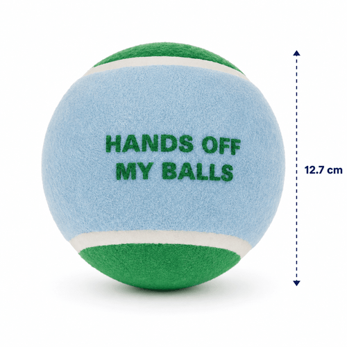 Balle de tennis XL pour chien Coockoo Hands Off – 12,7 cm - Boutique Aux Trois Pattes
