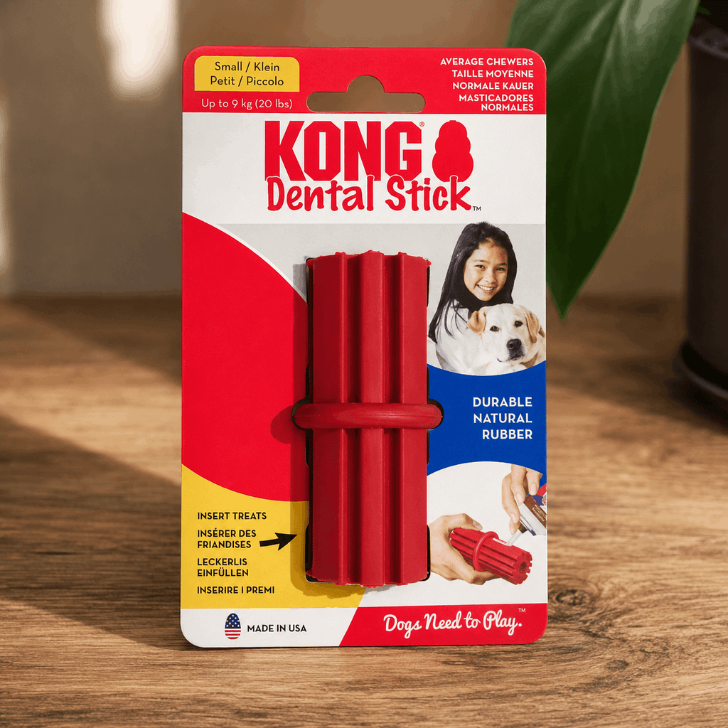 KONG Dental Stick Small – Jouet dentaire à mâcher pour chien - Boutique Aux Trois Pattes