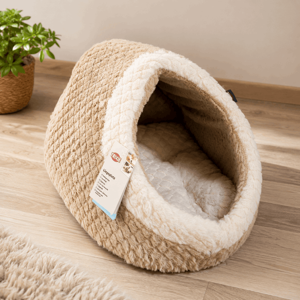 Igloo Kaline Mio Beige et Crème - Chat et chien XS 35 x 41 x 26 cm - Boutique Aux Trois Pattes