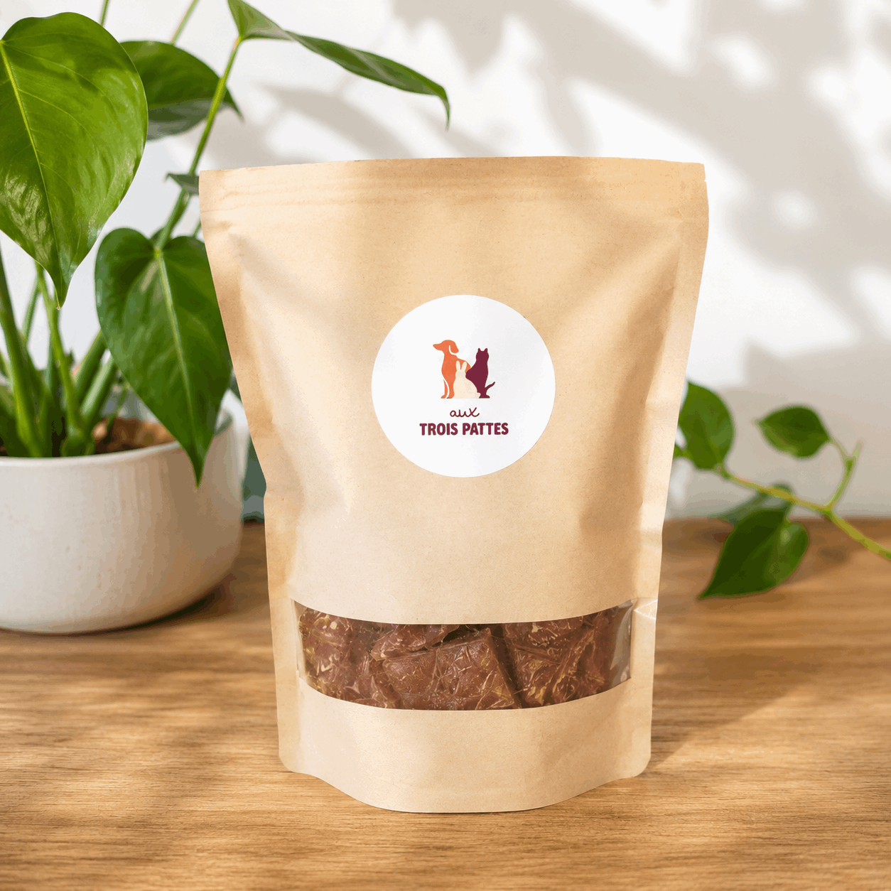 Beefsteak de buffle pour chien – Environ 75 g - Boutique Aux Trois Pattes