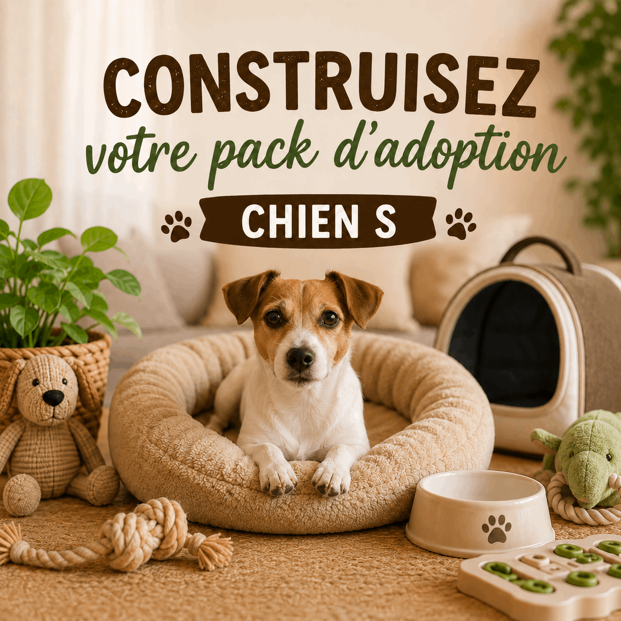 Pack Adoption Chien S - Boutique Aux Trois Pattes