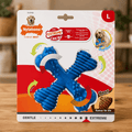 Jouet à mâcher Nylabone format croix goût bœuf – Taille L (Chien de 4 à 23Kg) - Boutique Aux Trois Pattes
