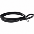 Laisse Black Bone Wouapy Noire 15 mm x 120 cm - Boutique Aux Trois Pattes