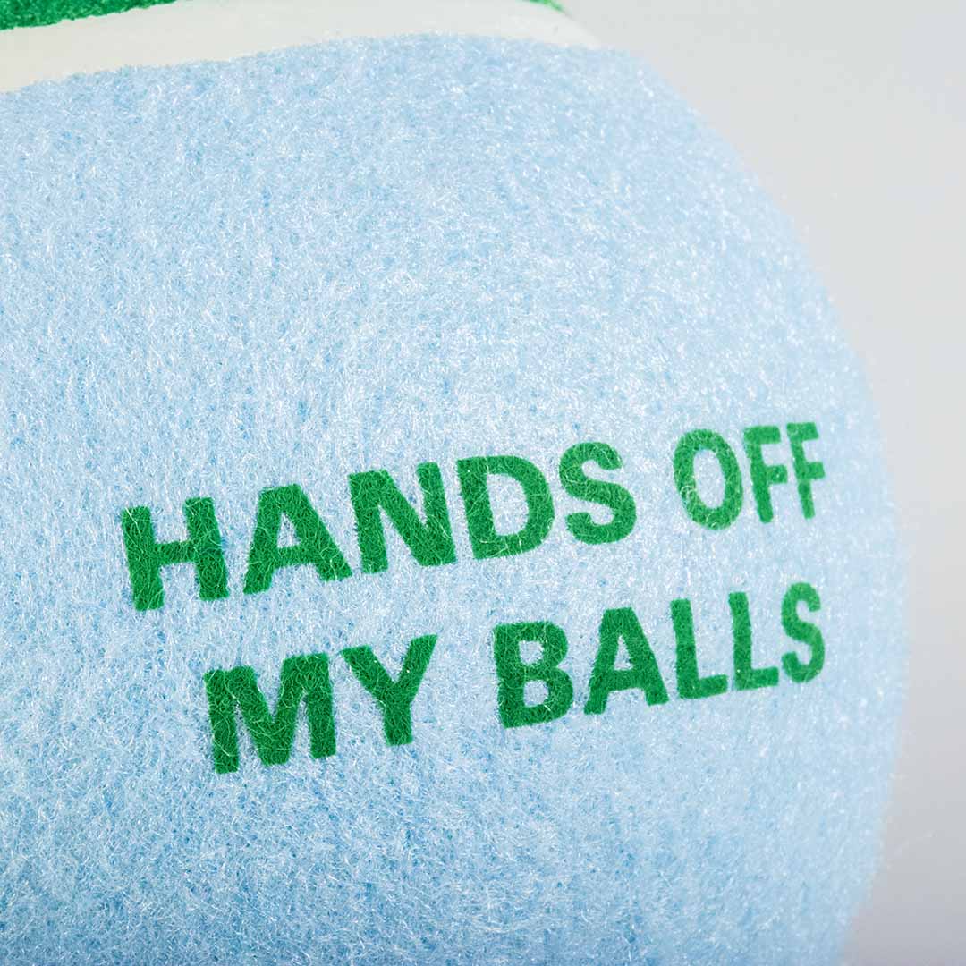 Balle de tennis XL pour chien Coockoo Hands Off – 12,7 cm - Boutique Aux Trois Pattes
