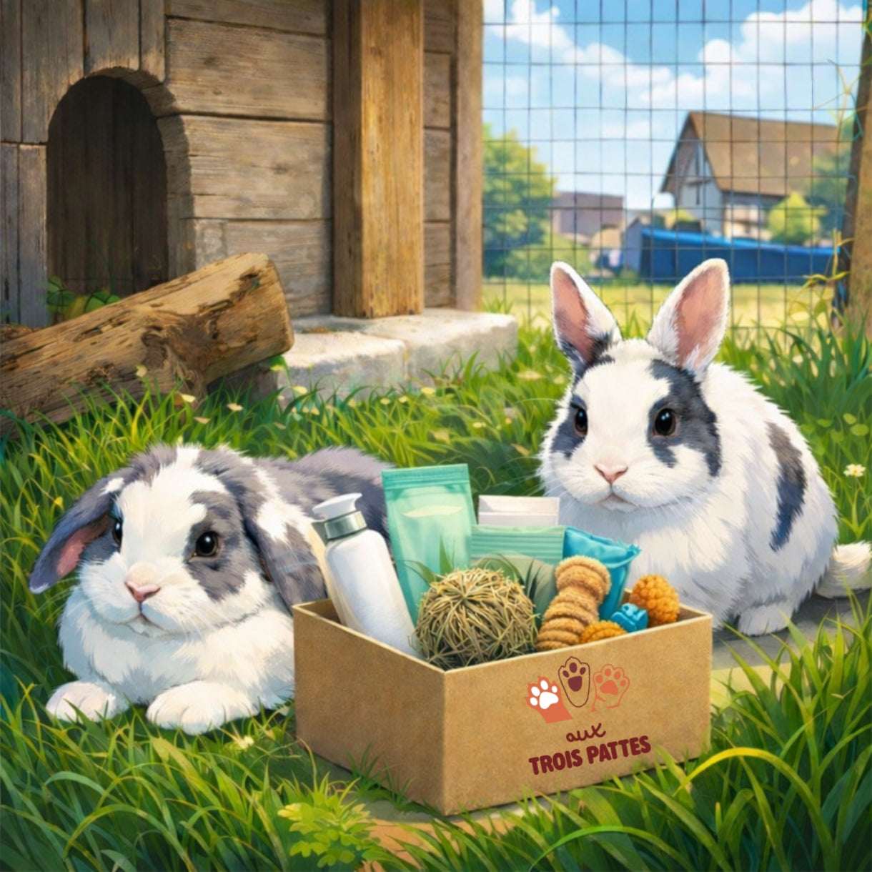Box mensuelle pour Lapin - Abonnement Standard (livraison chaque mois) - Boutique Aux Trois Pattes