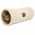 Tunnel de jeu Trixie en peluche pour chat et lapin – 60 cm - Boutique Aux Trois Pattes