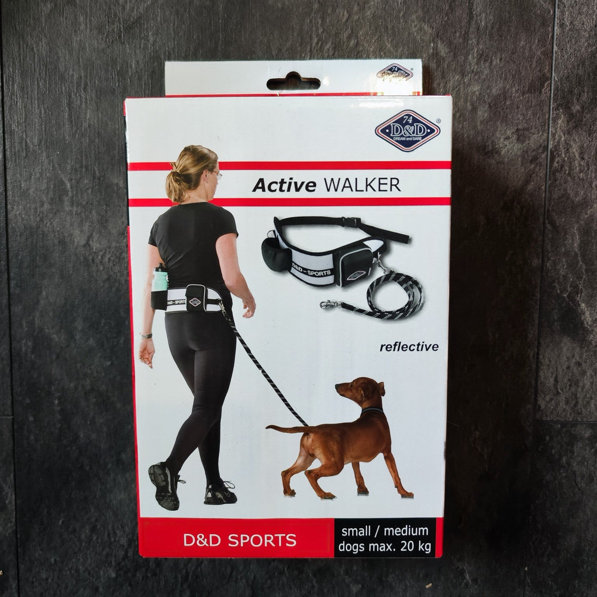Ceinture et laisse Active Walker taille M pour chien jusqu’à 20 kg