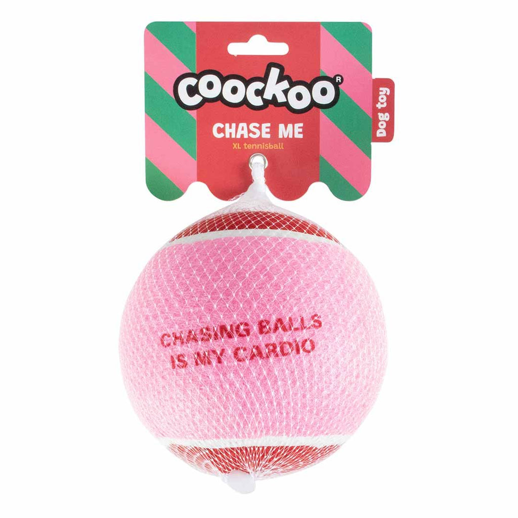 Balle de tennis XL pour chien Coockoo Chase Me – 12,7 cm - Boutique Aux Trois Pattes