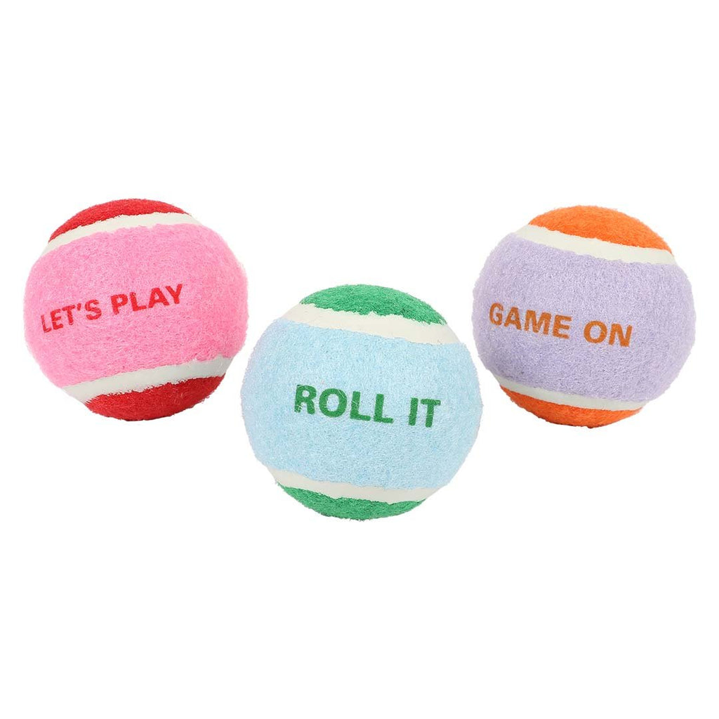 Coockoo Let’s Play – Lot de 3 balles pour chien 6,4 cm - Boutique Aux Trois Pattes