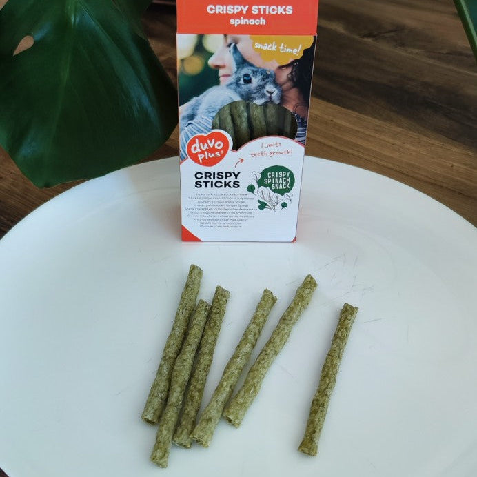 Crispy Sticks aux épinards pour lapin avec boîte Duvo+