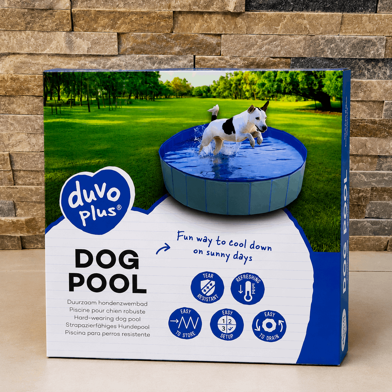 Piscine pliable pour chien Duvo+ - Boutique Aux Trois Pattes