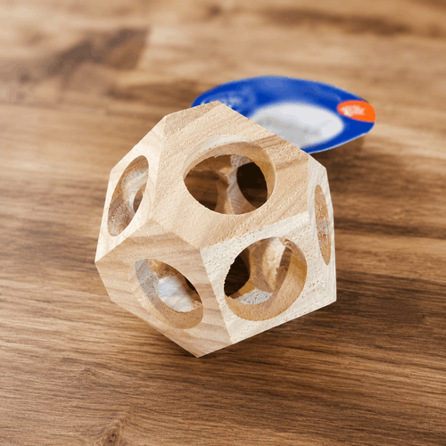 Balle d’occupation en bois naturel pour lapins - Boutique Aux Trois Pattes