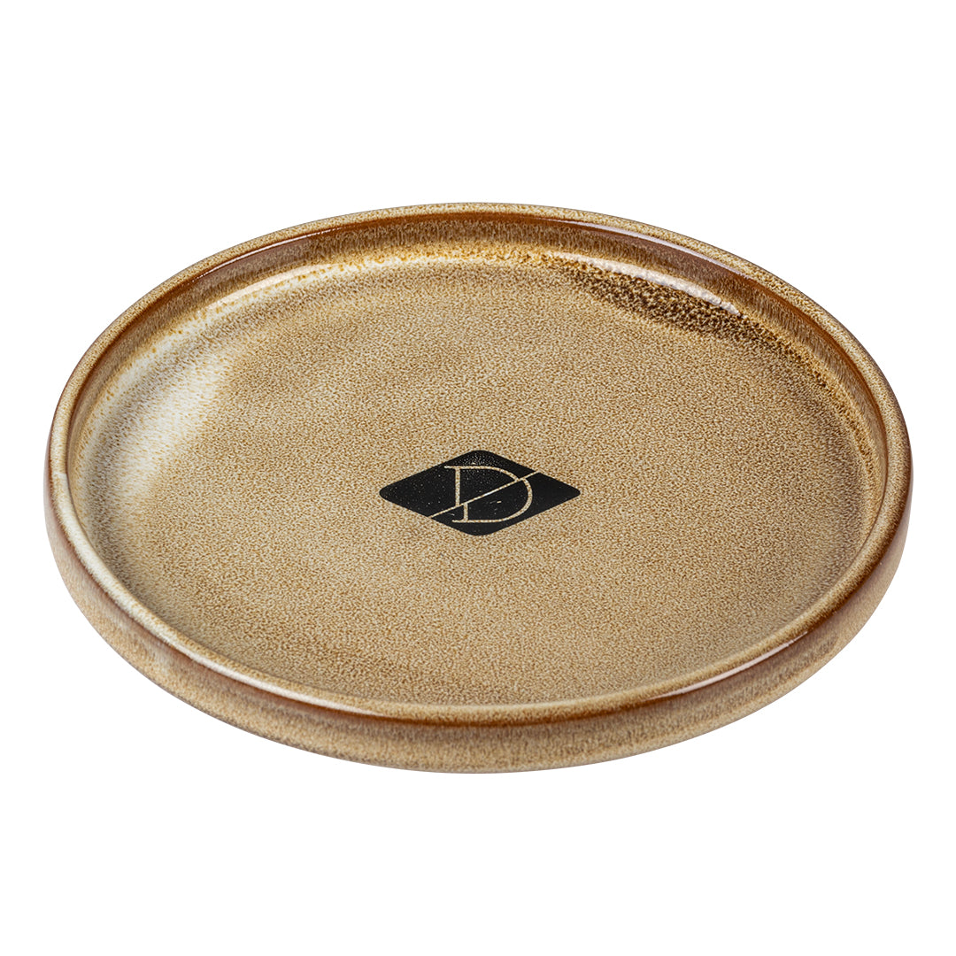 Gamelle basse en céramique pour chat Sable 13 cm