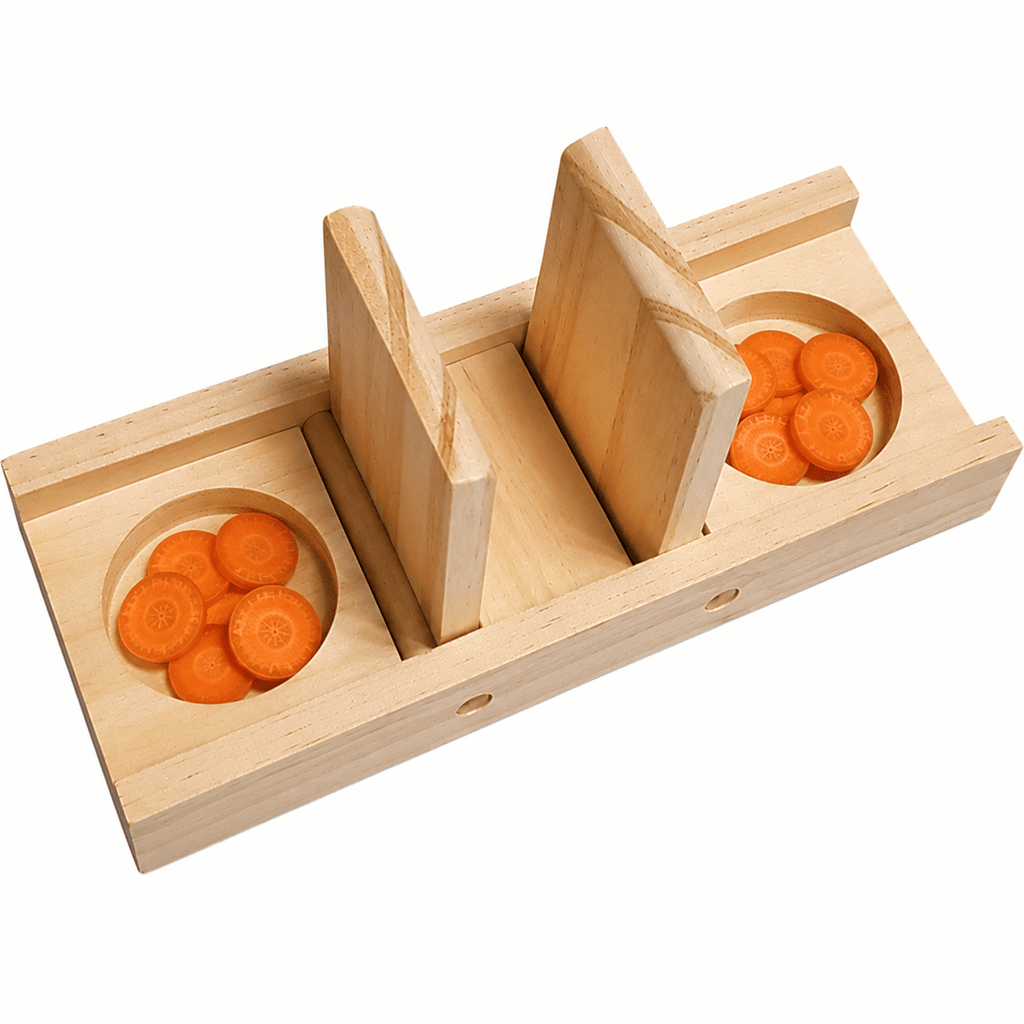Jeu pour lapin – Jeu d’intelligence en bois Sniffle ’n Snack Edd - Boutique Aux Trois Pattes
