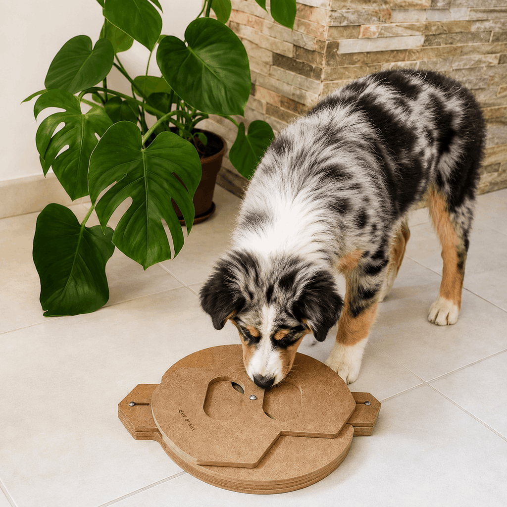 Chien utilisant le jeu d'intelligence Holt Games SPOT Niveau 3