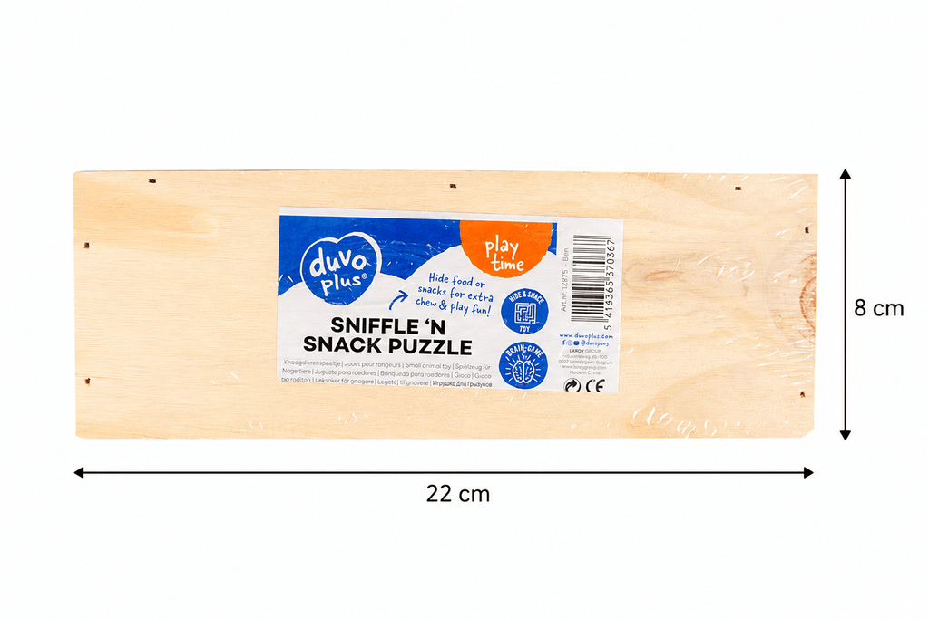 Jeu pour lapin – Jeu d’intelligence en bois Sniffle ’n Snack - Boutique Aux Trois Pattes