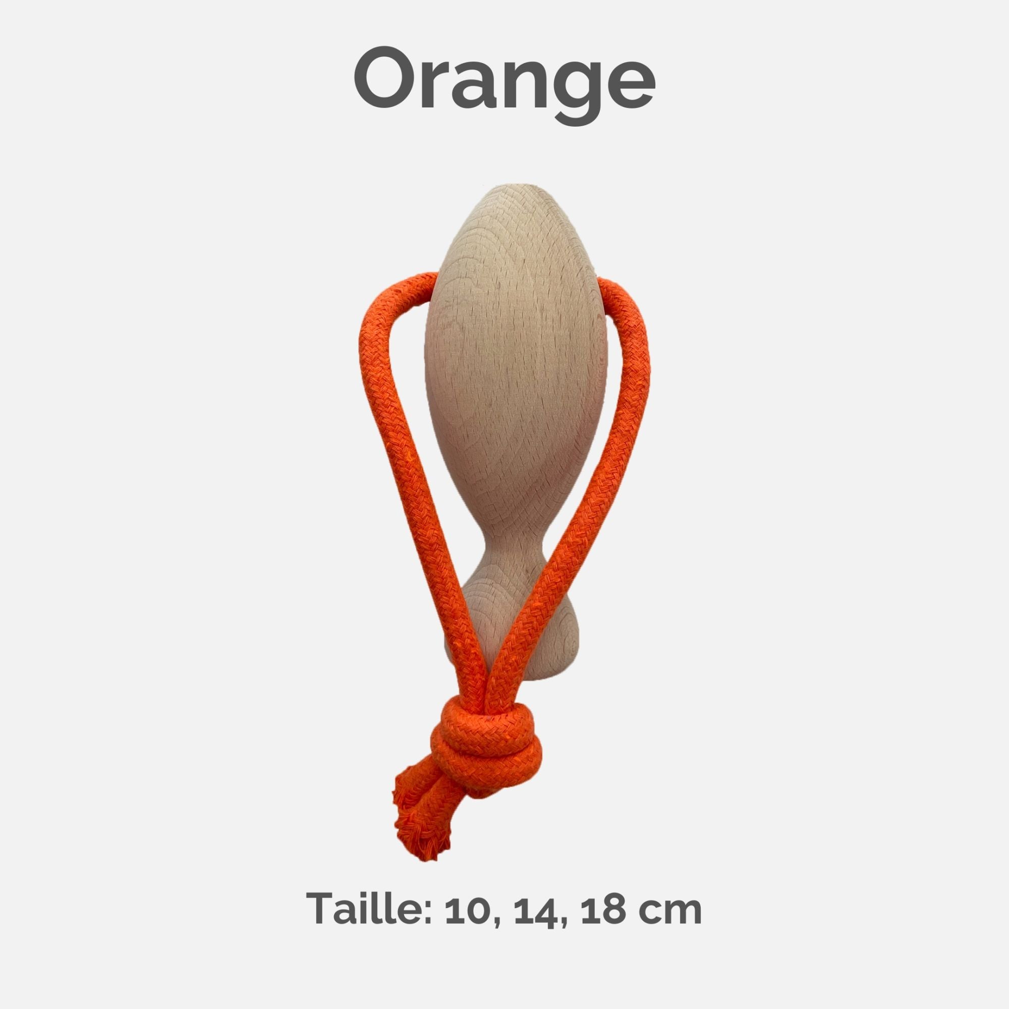 Jouet en bois naturel avec corde pour chien - Boutique Aux Trois Pattes
