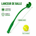 Lanceur de balle pour chien vert – 40 cm ou 62 cm – Balle Ø 6 cm - Boutique Aux Trois Pattes