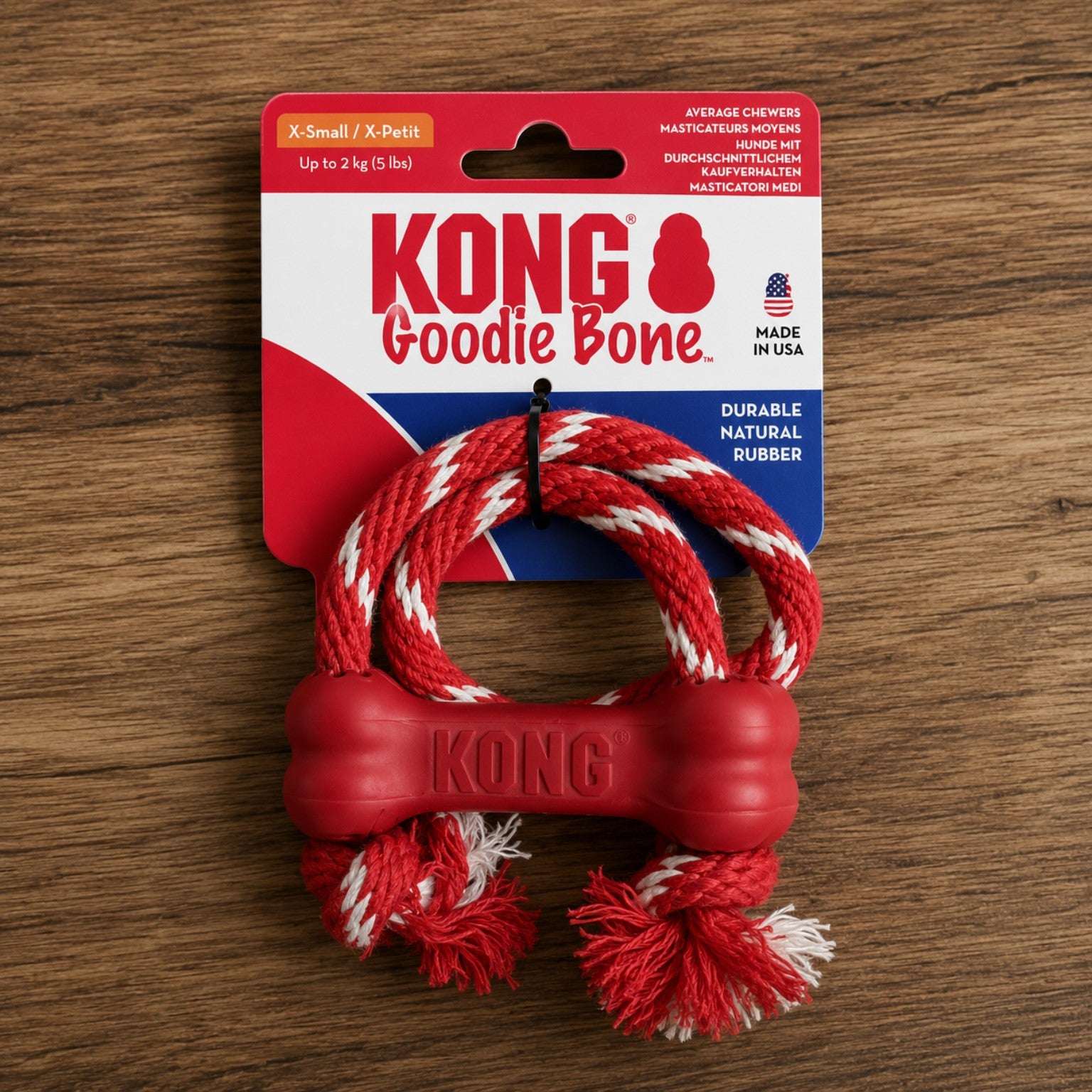 KONG Goodie Bone Rope – Jouet avec corde pour chien - Boutique Aux Trois Pattes