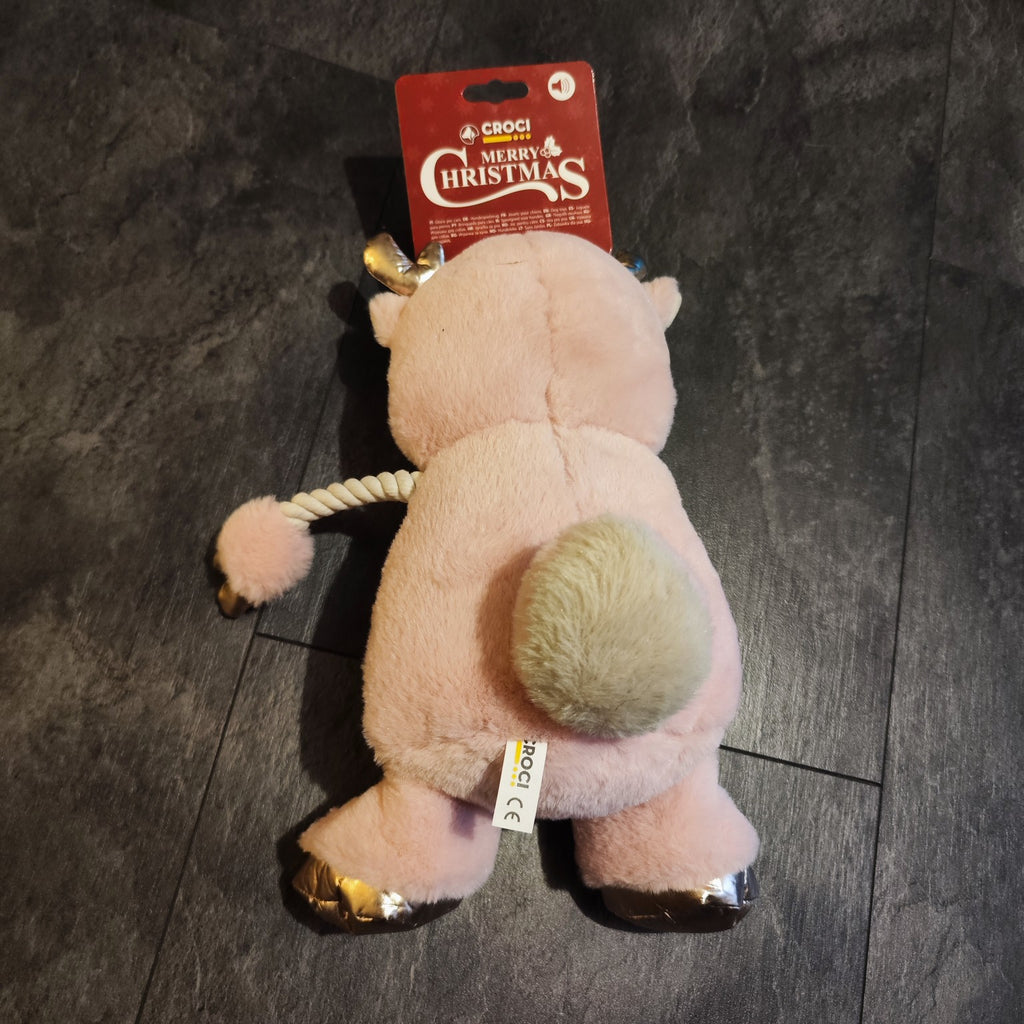Peluche renne de Noël pour chien Croci vue de dos