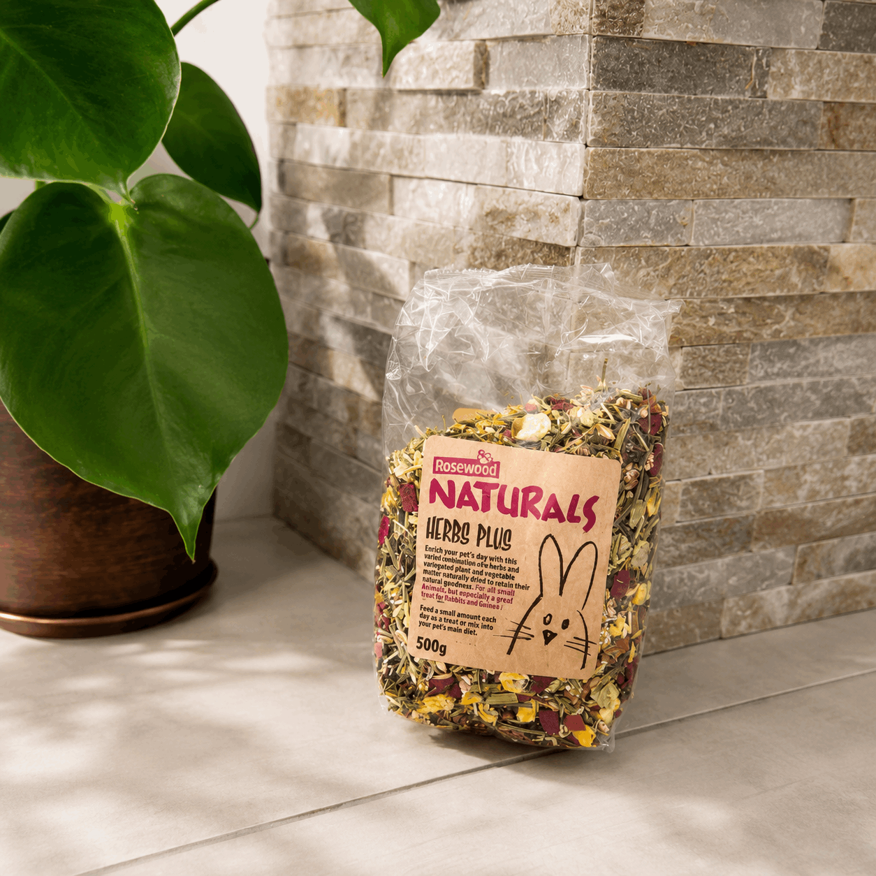 Herbs Plus 500 g – Mélange d'herbes, légumes et fleurs pour lapins - Boutique Aux Trois Pattes