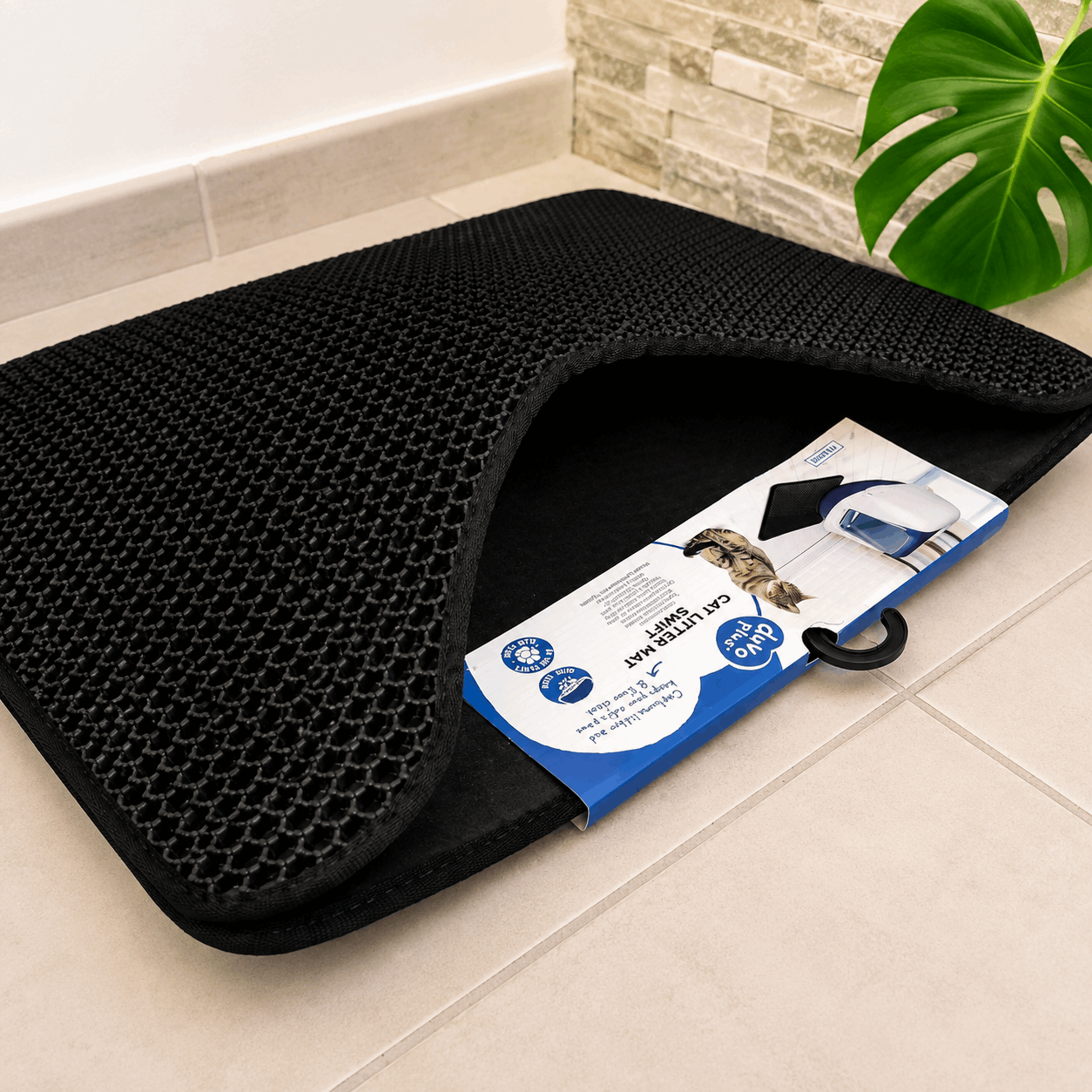 Tapis de litière double couche Duvo+ Swift – 45 x 60 cm - Boutique Aux Trois Pattes