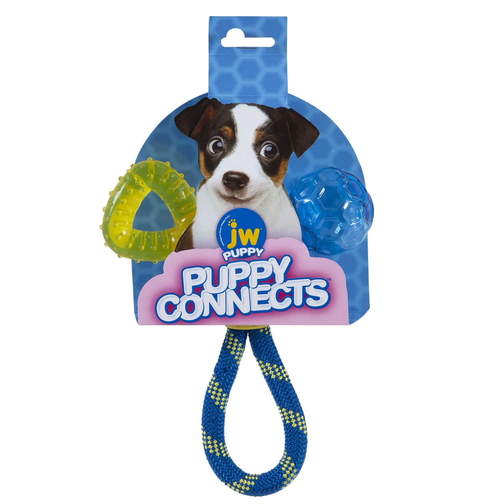 Jouet 3 en 1 JW Puppy Connects pour chiot - Boutique Aux Trois Pattes