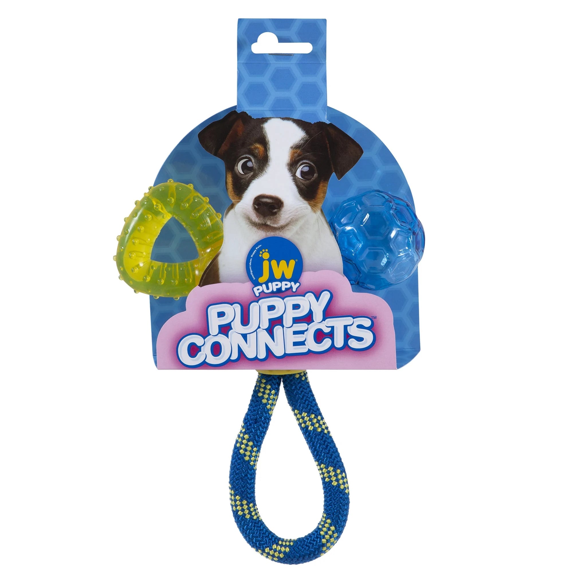 Jouet 3 en 1 JW Puppy Connects pour chiot - Boutique Aux Trois Pattes